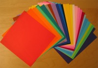 Muji plain origami paper - colours Muji plain origami paper - colours