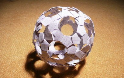 Origami sphere